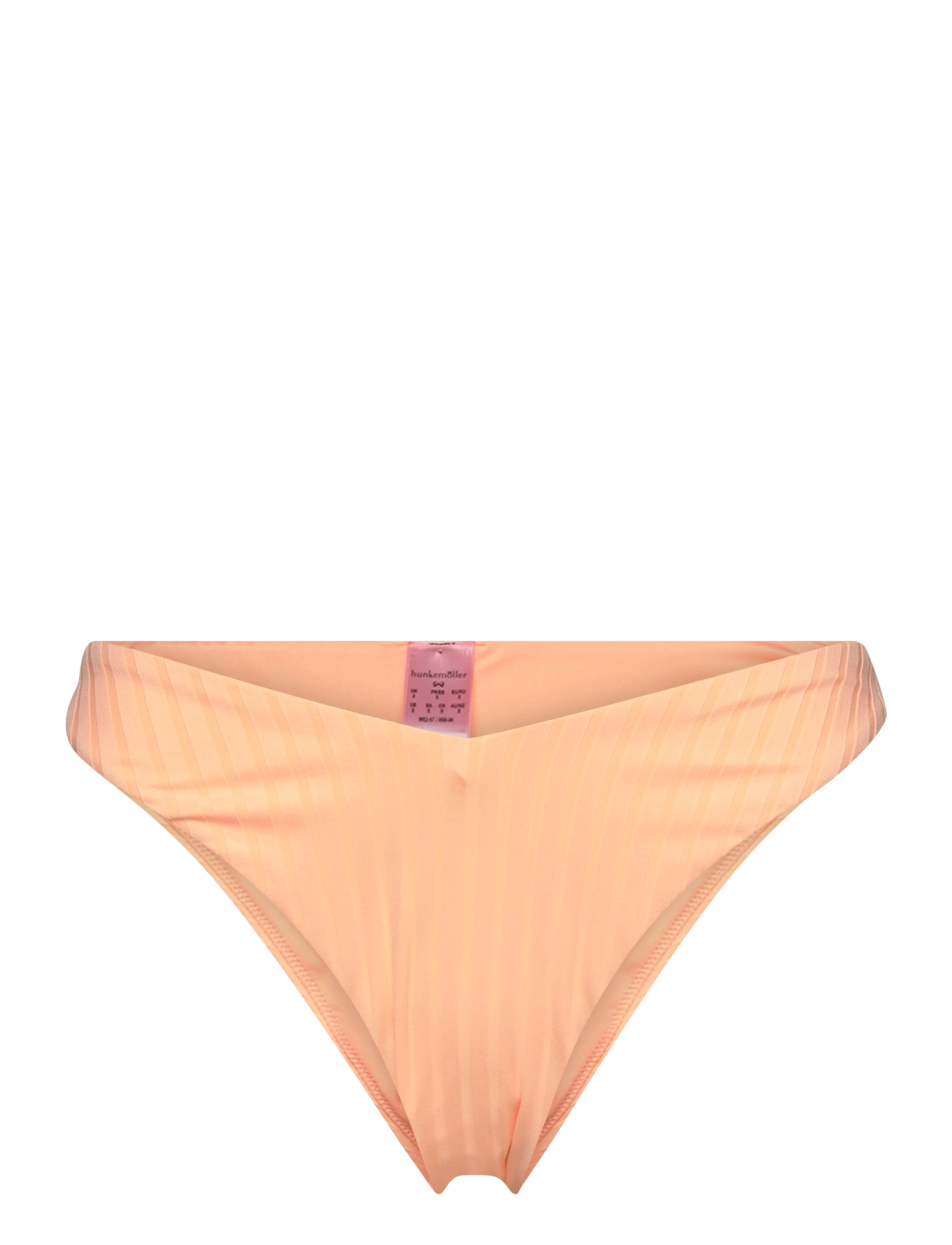 Hunkemöller Gili rib high leg r - Bademode - ORANGE / orange