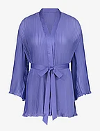 Kimono Chiffon Plisse - BLUE IRIS