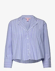 Hunkemöller - Jacket LS Cotton Stripy - laveste priser - blue heron - 0