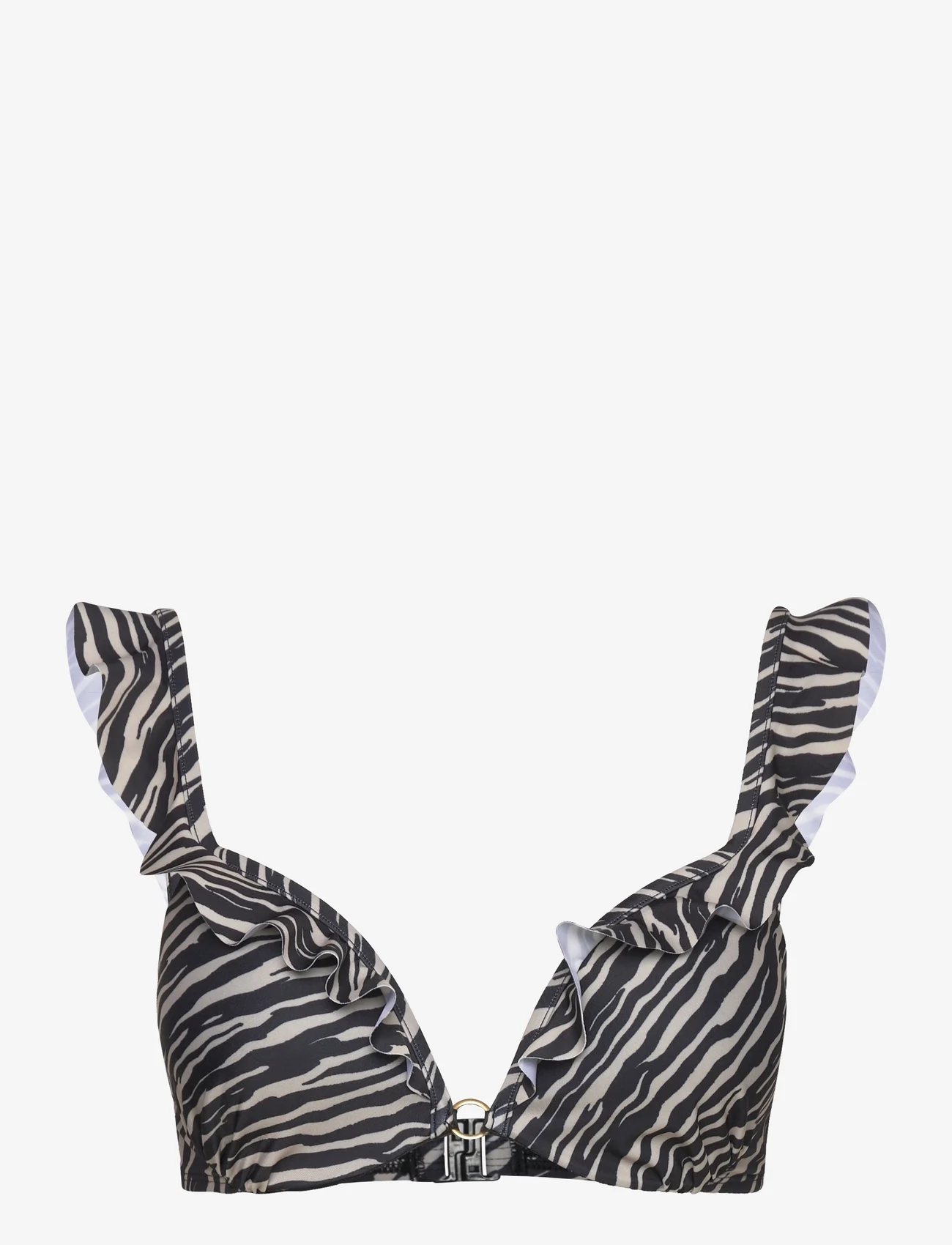 Hunkemöller - Zebra pp - trīsstūra bikini augšiņa - taupe - 0