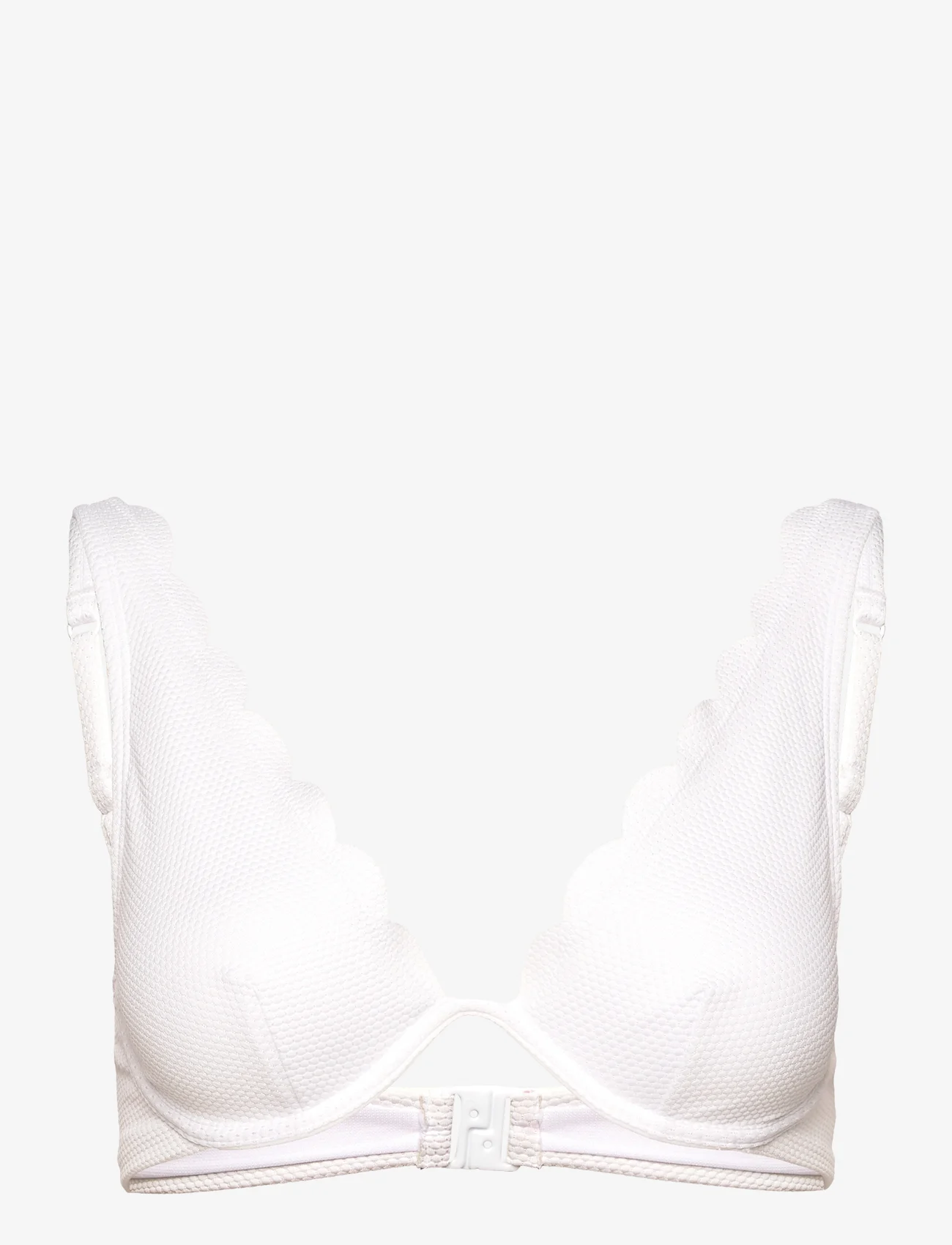 Hunkemöller - Scallop CW up - driehoekige bikini - white - 0