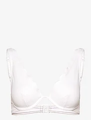 Hunkemöller - Scallop CW up - trīsstūra bikini augšiņa - white - 0