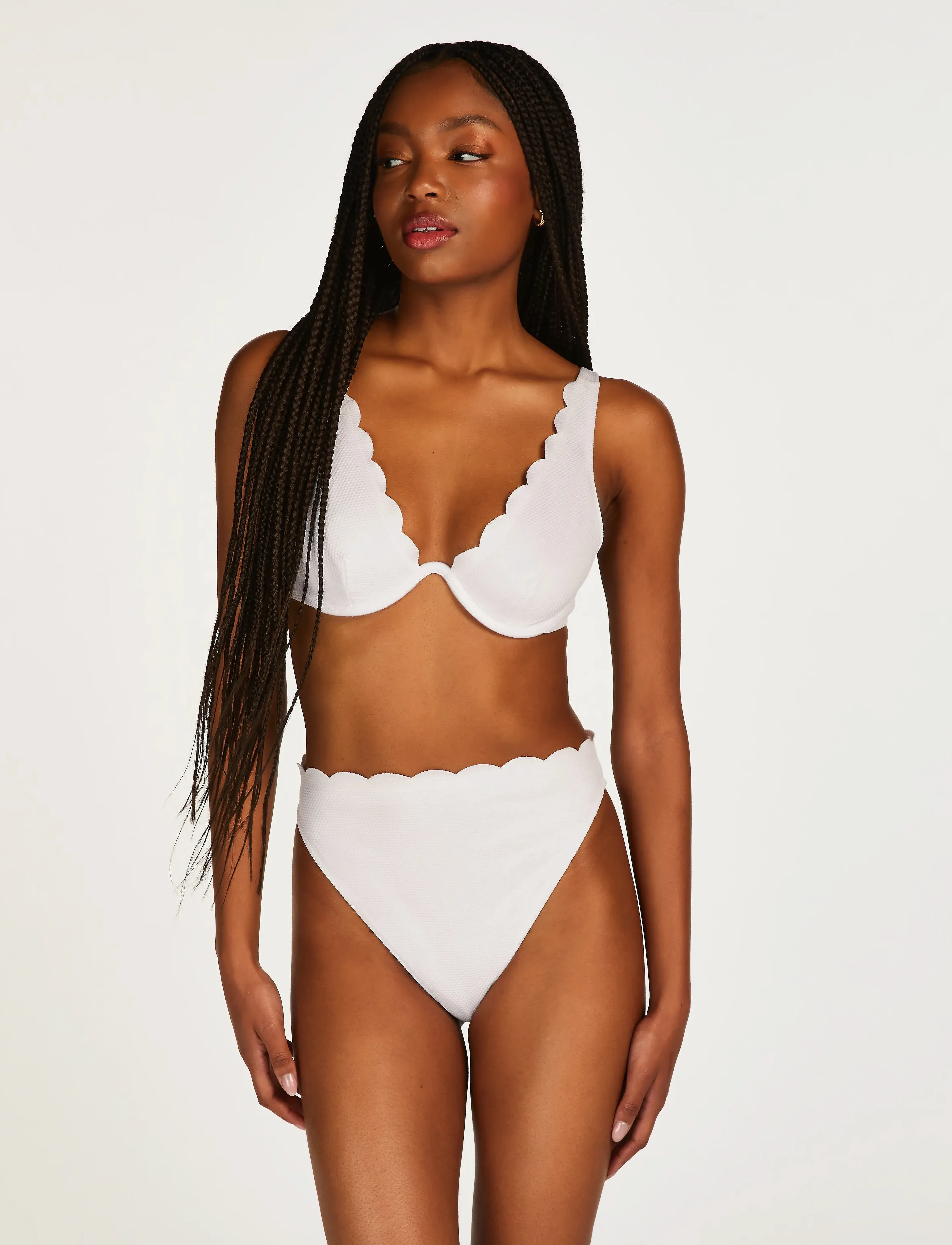 Hunkemöller - Scallop CW up - white - 2