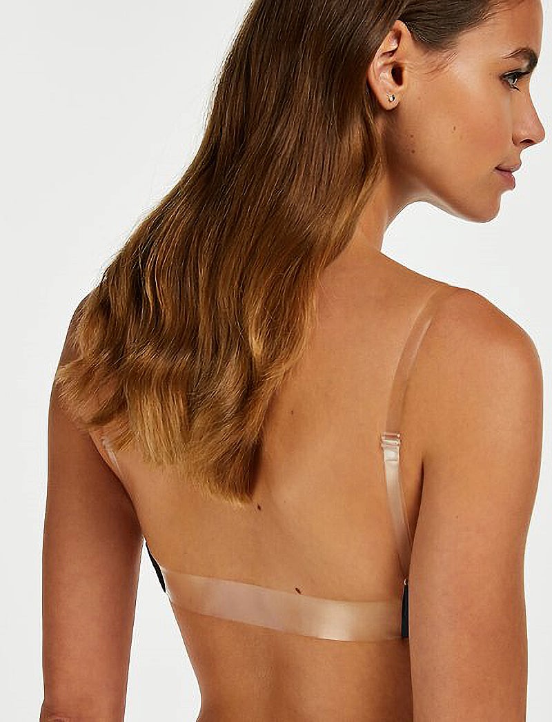 Hunkemöller - Transparent back bra pp push - soutiens-gorge push up - caviar - 4