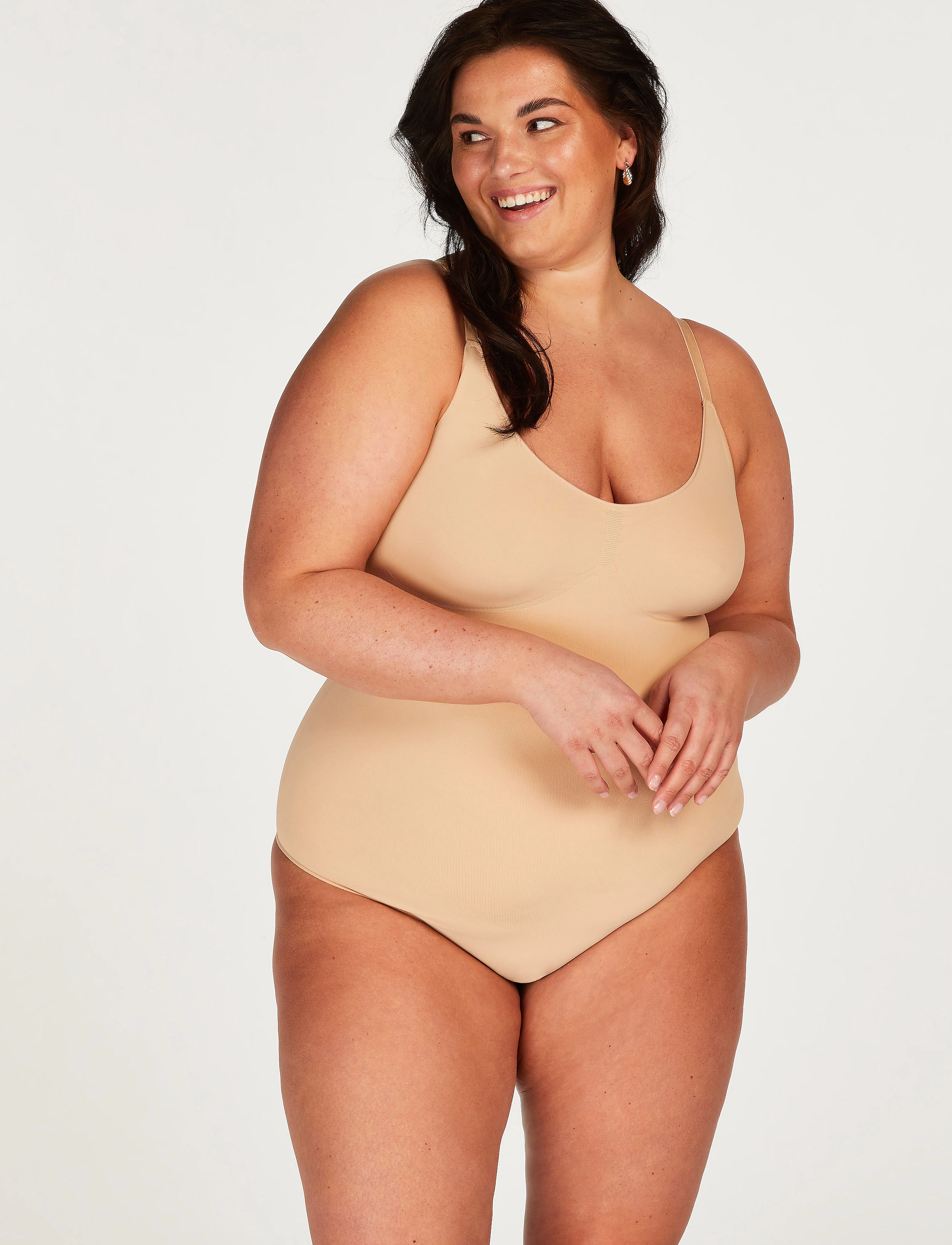 Hunkemöller - Smls HL string body - damen - rugby tan - 4