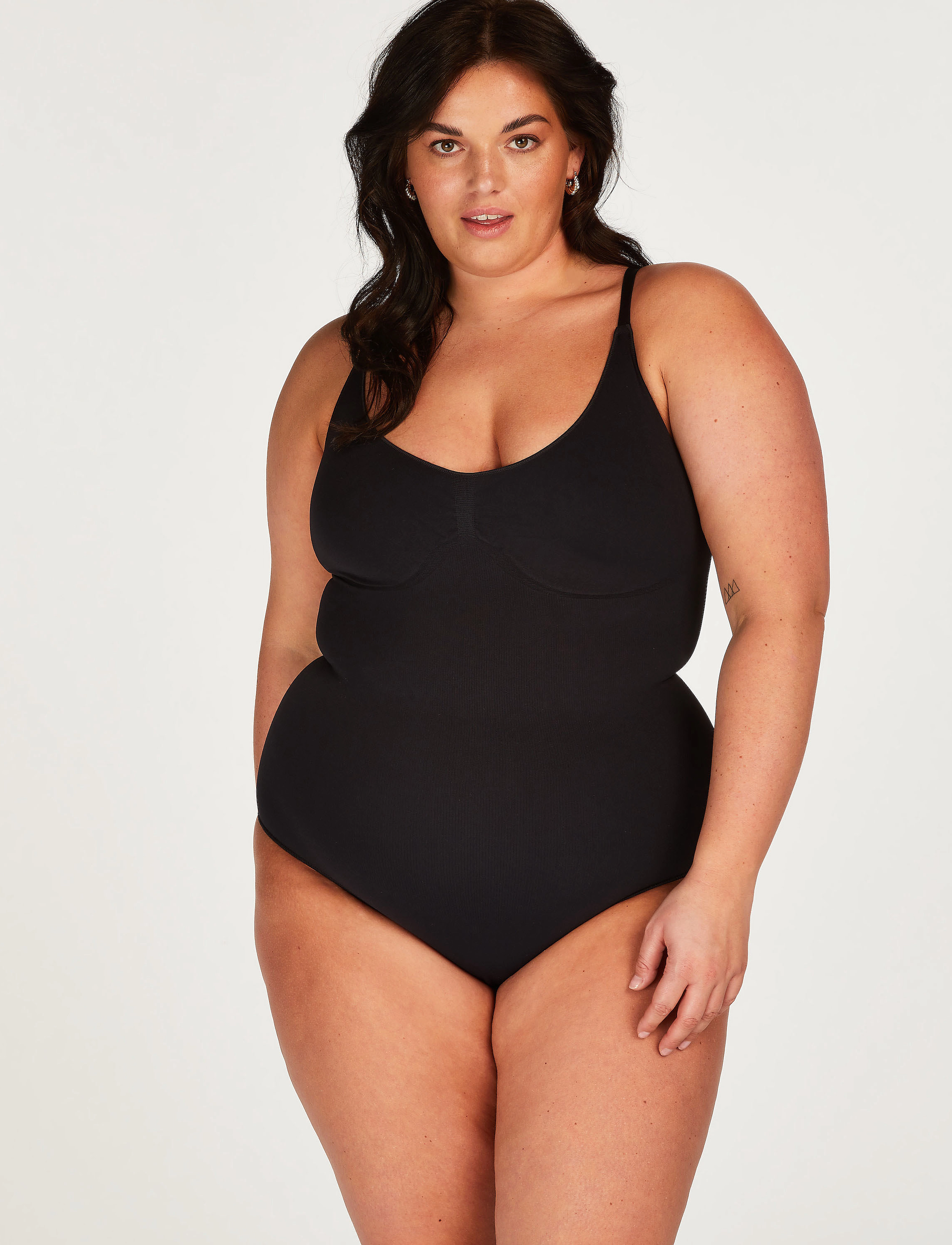 Hunkemöller - Smls HL string body - caviar - 5