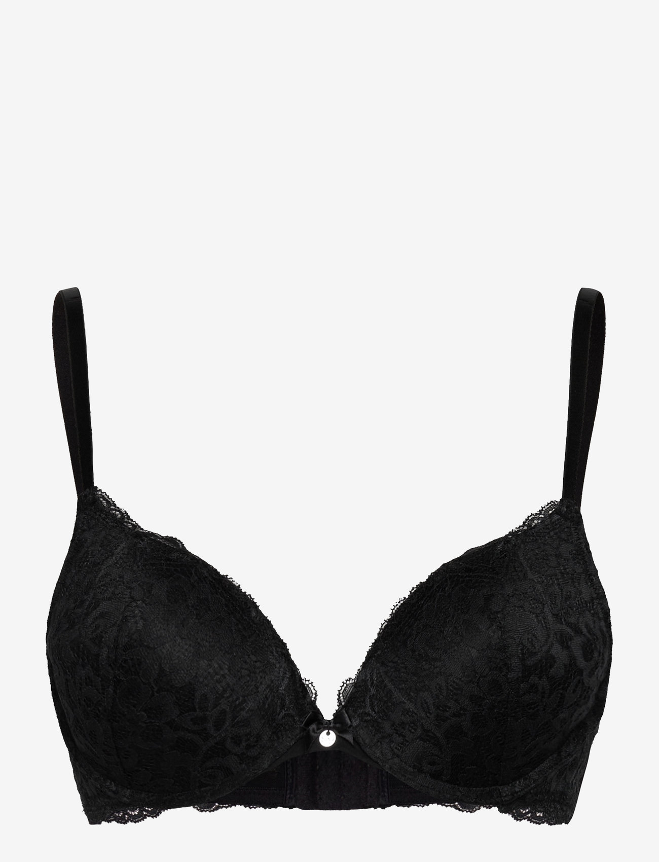 Hunkemöller - Marine Padded Push-Up Underwired Bra - bøjle-bh’er - caviar - 1