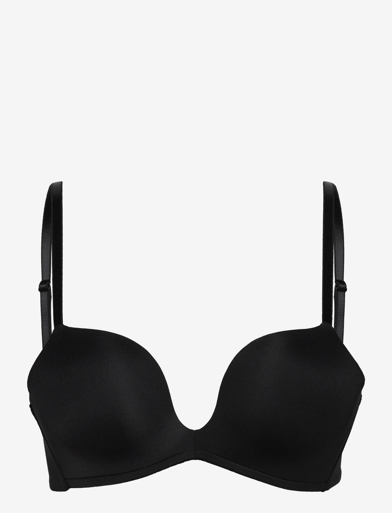 Hunkemöller - Deep-V Padded Underwired Push-Up Bra - push-up bh:ar - caviar - 1