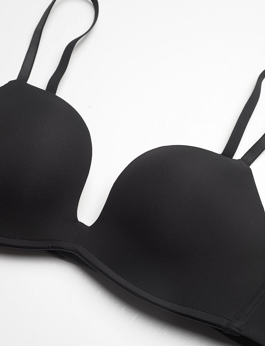 Hunkemöller - Deep-V Padded Underwired Push-Up Bra - push-up bh:ar - caviar - 5