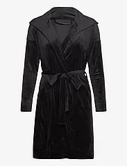 Hunkemöller - Robe Short Velours Hood - laagste prijzen - black - 0