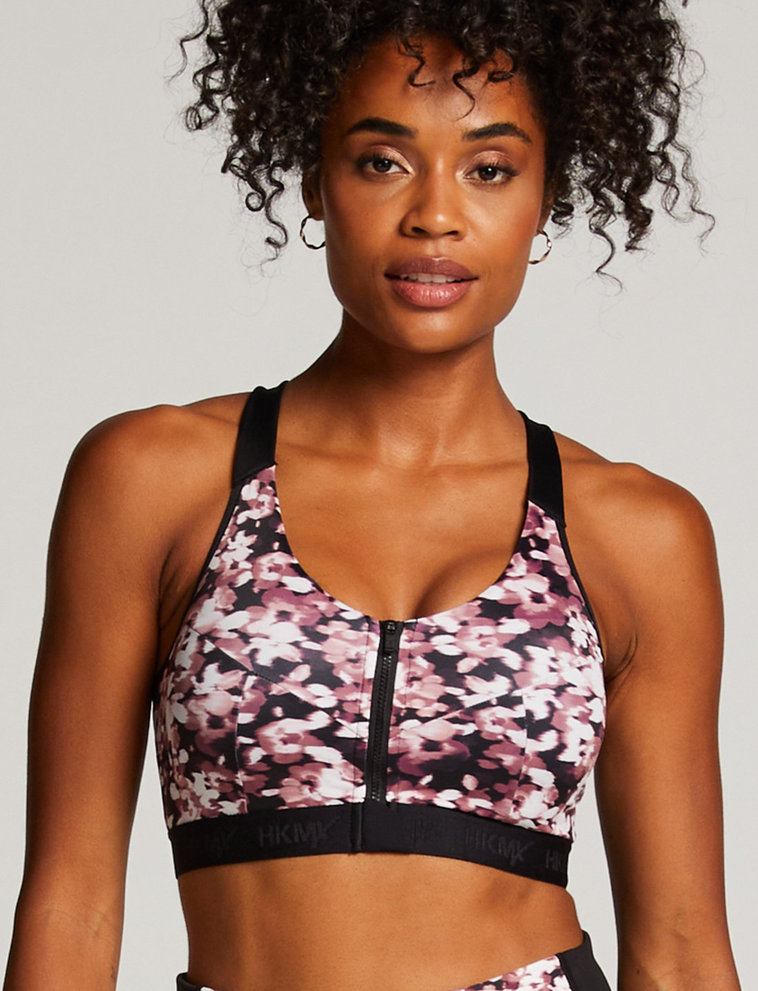 Floral print sports 2024 bra