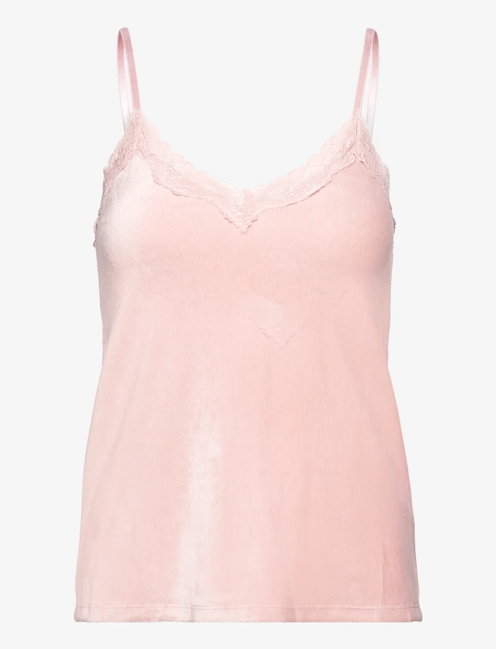 Hunkem ller Cami Rib Velours Vneck Lace Linnen Boozt