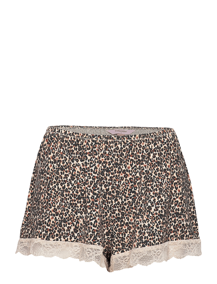 Hunkemöller - PJ CAMI SHORT VISCOSE LEOPARD - tapioca - 3