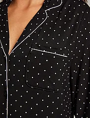 Hunkemöller - Shirtdress LS Jersey Dots - laveste priser - black - 3