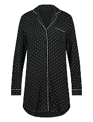 Hunkemöller - Shirtdress LS Jersey Dots - laagste prijzen - black - 5