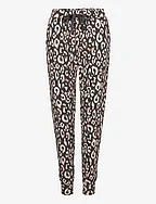 Pant Brushed Jersey Leopard - BLACK