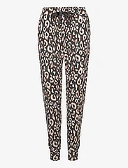 Hunkemöller - Pant Brushed Jersey Leopard - spodnie od piżamy - black - 1