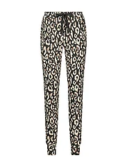 Hunkemöller - Pant Brushed Jersey Leopard - spodnie od piżamy - black - 5