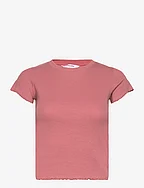 Top SS Cotton Rib Babylock - WITHERED ROSE