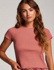 Hunkemöller - Top SS Cotton Rib Babylock - lowest prices - withered rose - 2