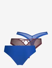 Hunkemöller - 3-Pack Invisible bras fishnet - seamless trosor - nautical blue - 3