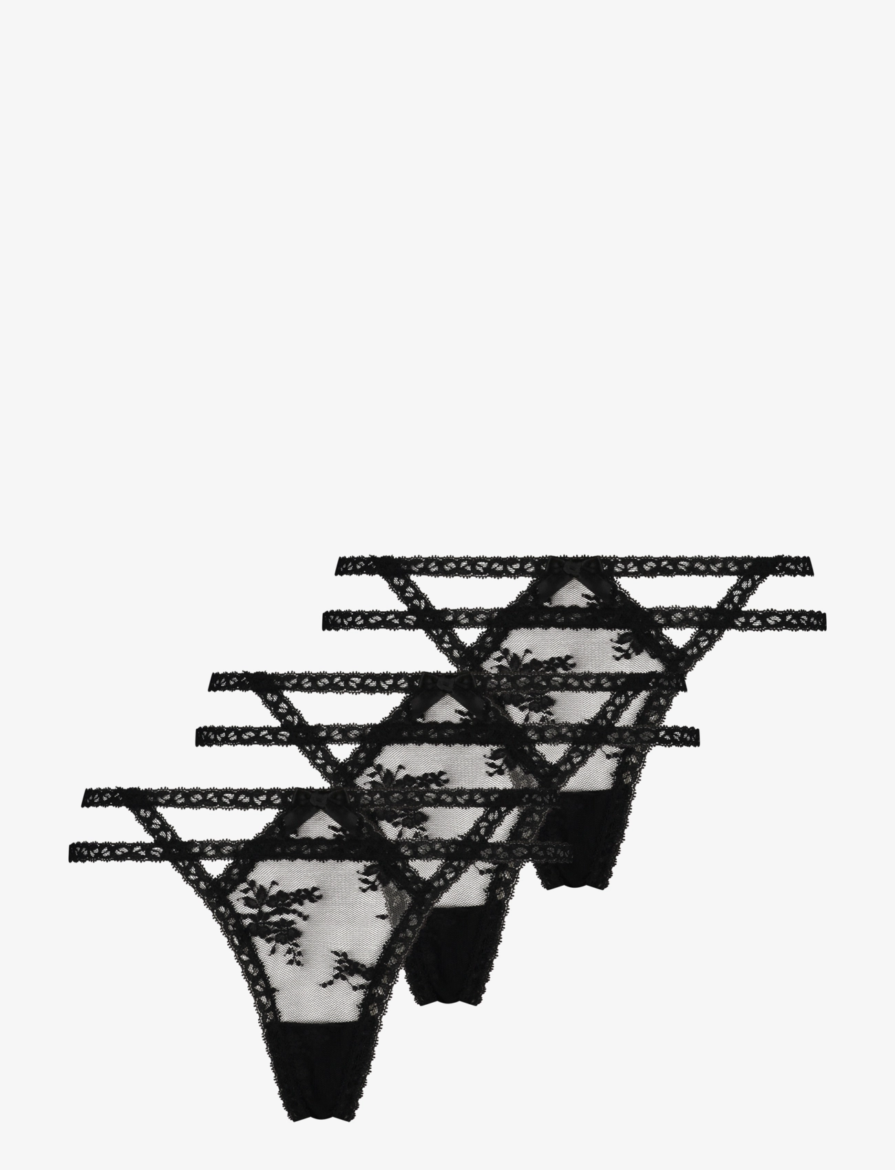 Hunkemöller - 3-Pack Irina String - caviar - 0