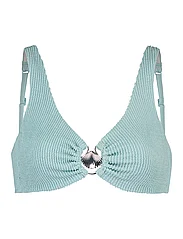 Hunkemöller - Crinkle croptop - triangle bikini - azur blue - 6