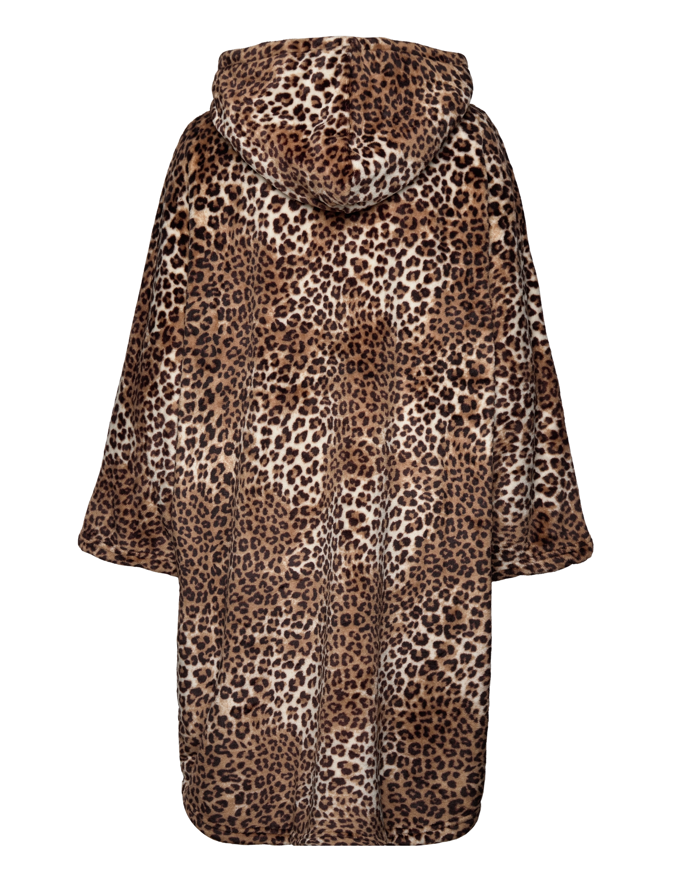 Hunkemöller - Poncho Flannel Fleece Leopard - oatmeal melee - 1