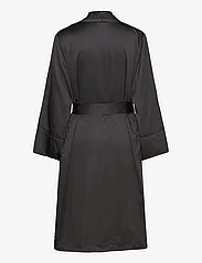 Hunkemöller - Robe Long Satin Fleece - kimonoer - black - 2