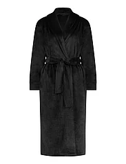 Hunkemöller - Robe Velours Long Quilt - plus size - black - 4