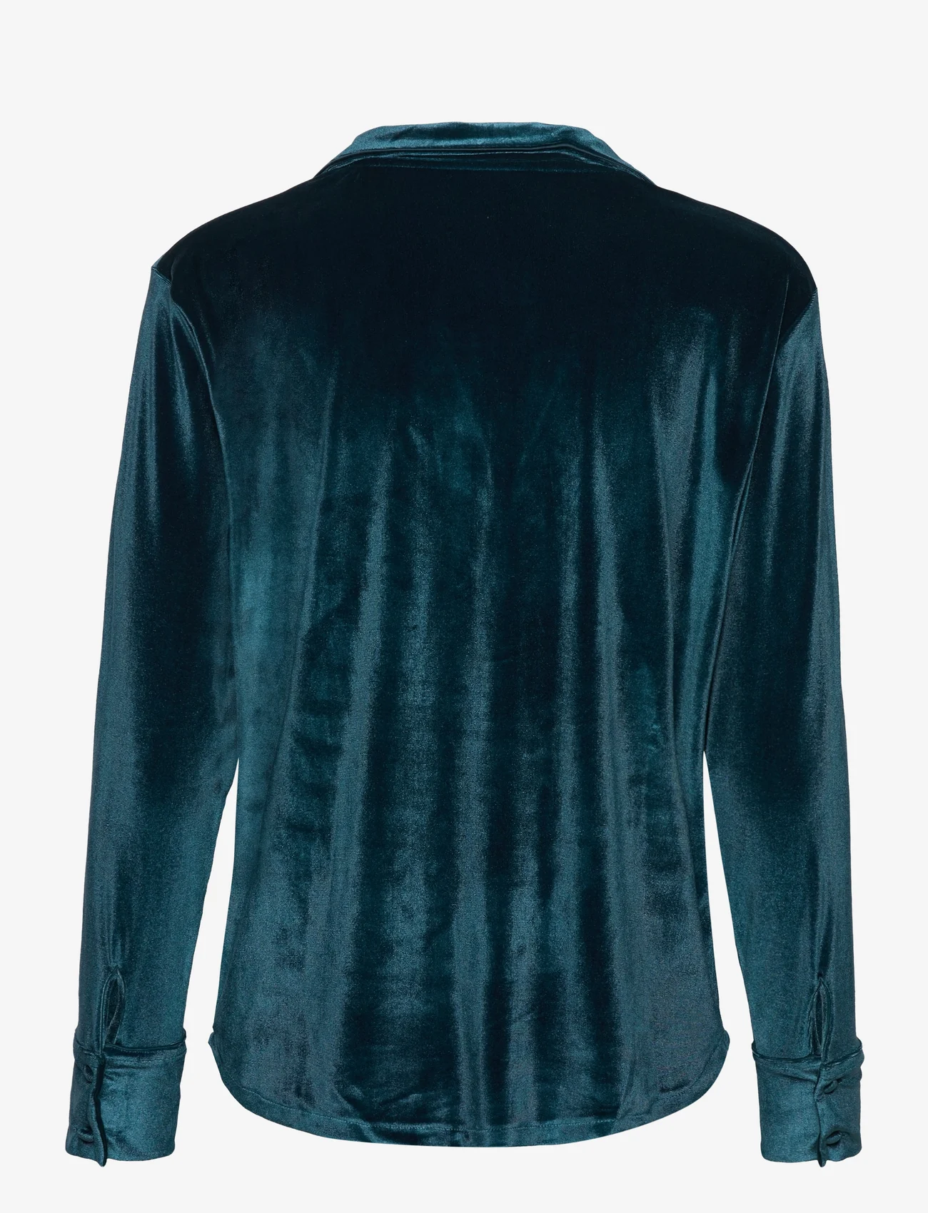 Hunkemöller - Jacket LS Shiny Velours Piping - lowest prices - reflecting pond - 1