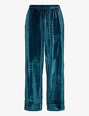 Hunkemöller - Pant Shiny Velours Piping - lowest prices - reflecting pond - 0