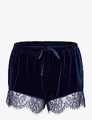 Hunkemöller - Short  Shiny Velours Lace - shorts - navy blue - 0