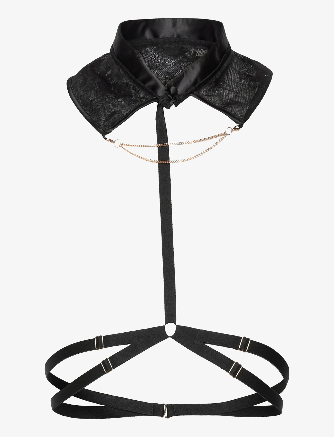 Hunkemöller - Lace Collar Harness - de laveste prisene - black - 0