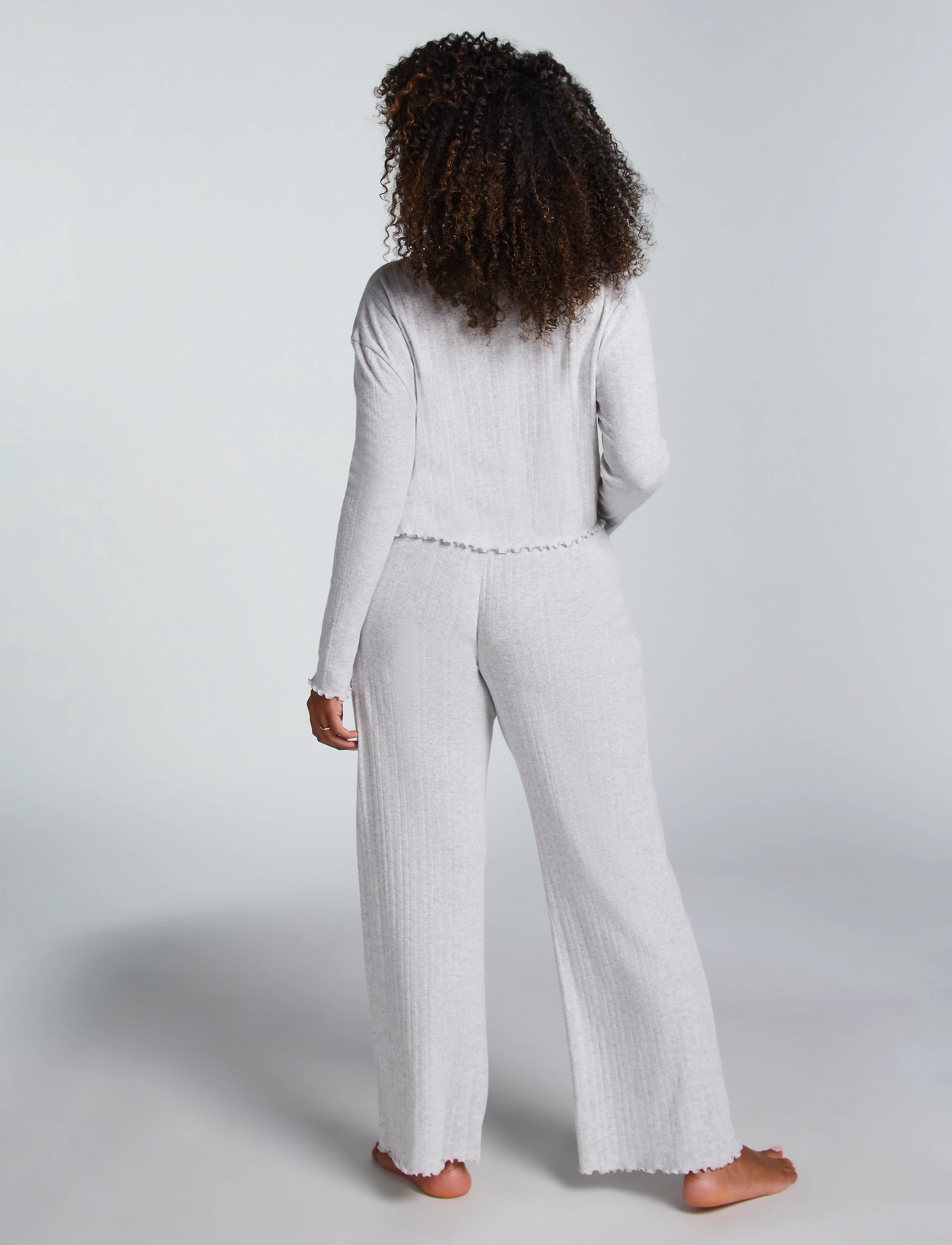 Hunkemöller - Pant Pointelle - oatmeal melange - 4