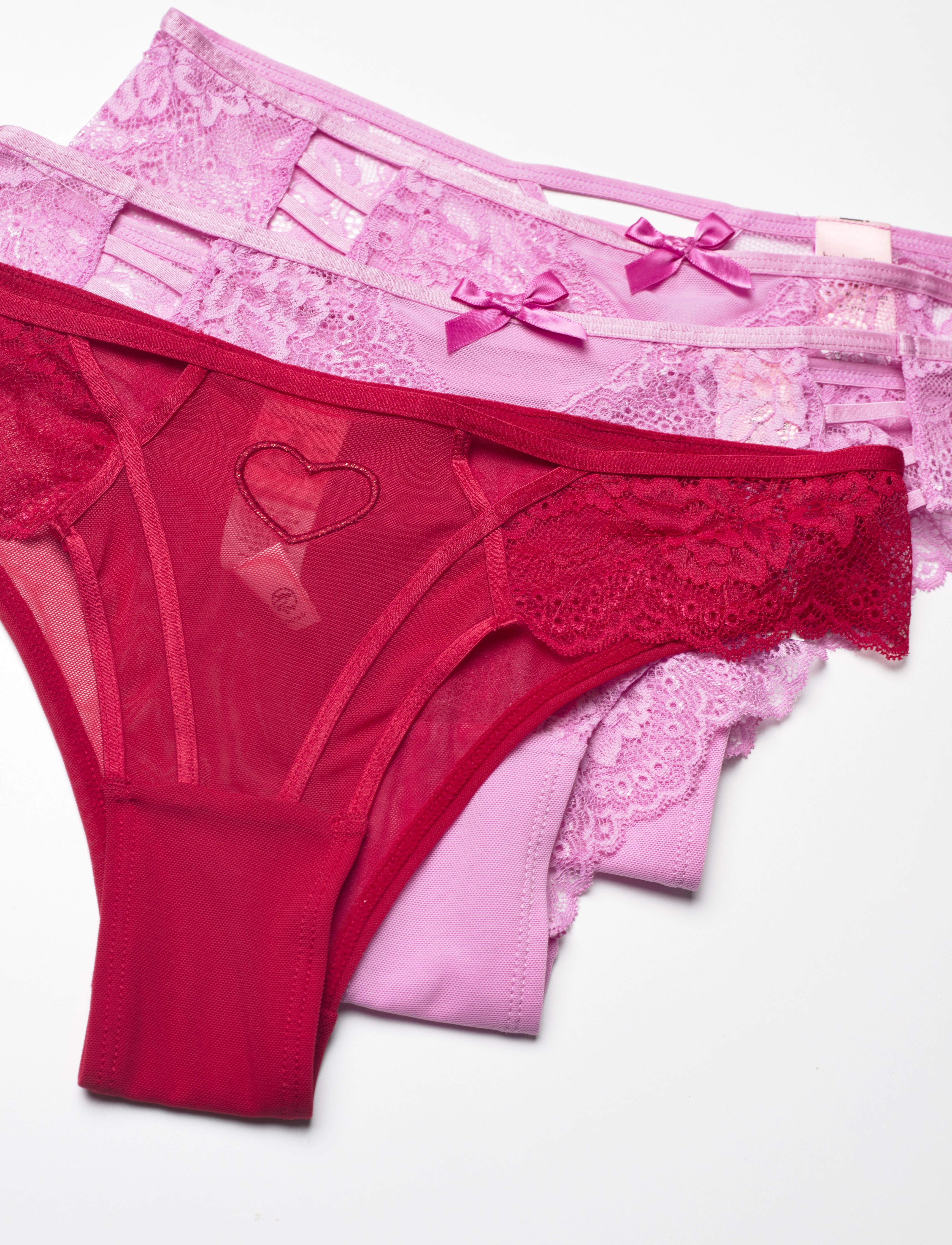 Hunkemöller - 3-Pack Brasilian - tango red - 4