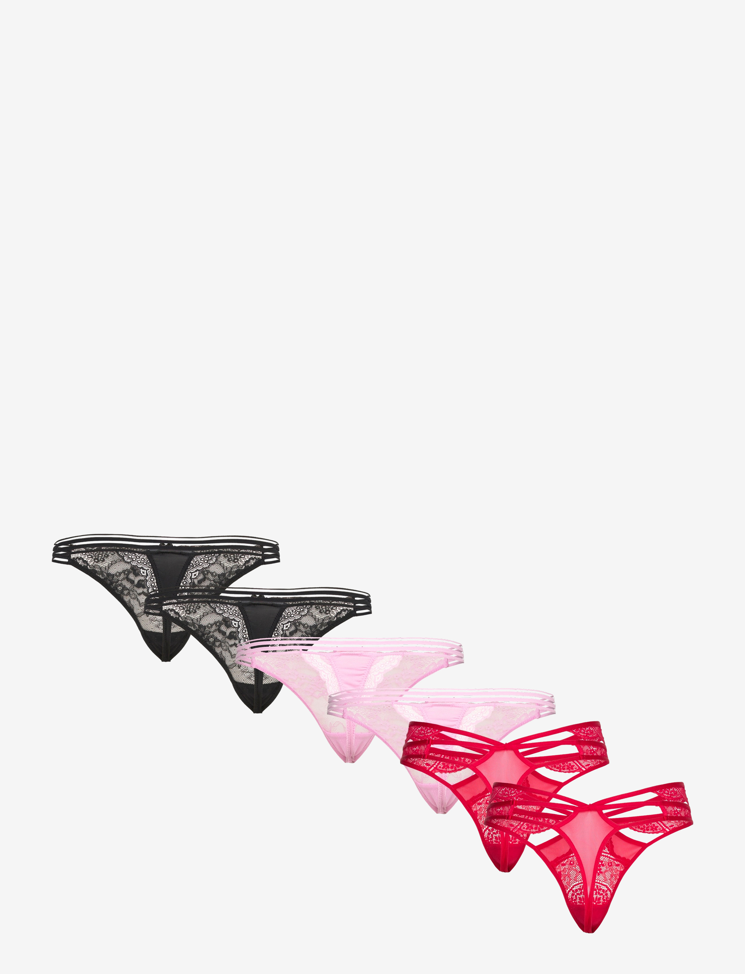 Hunkemöller - 6-Pack String - tango red - 4