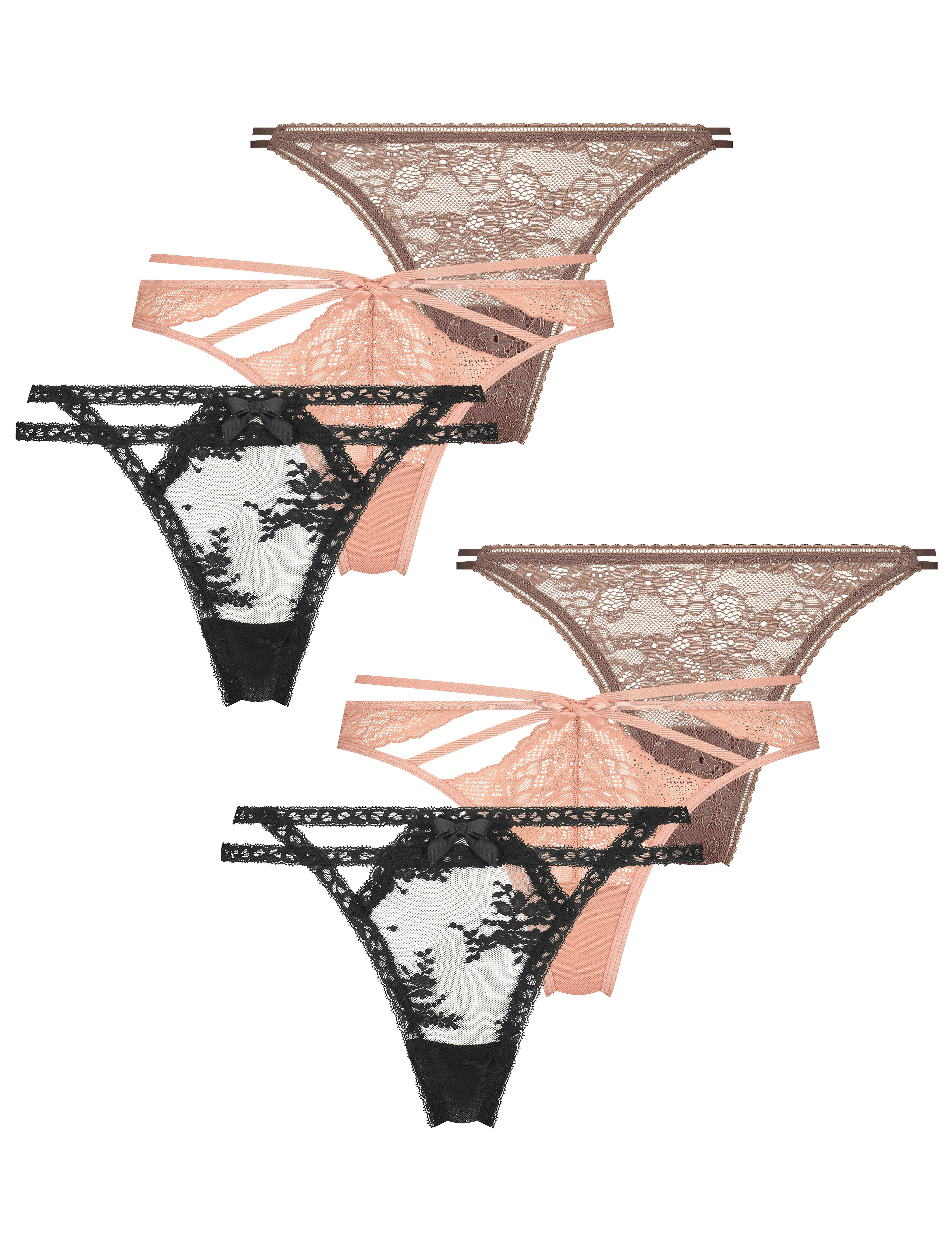 Hunkemöller - 6-Pack String - cameo brown - 5