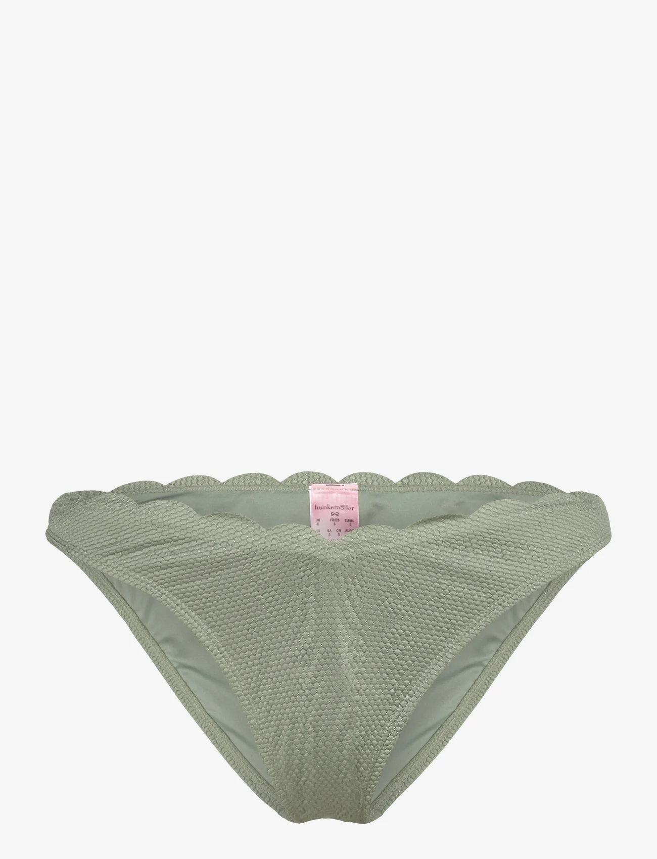 Hunkemöller - Scallop high leg r - bikinihousut - hedge green - 0