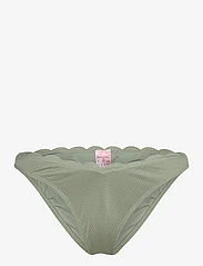 Hunkemöller - Scallop high leg r - bikini truser - hedge green - 0