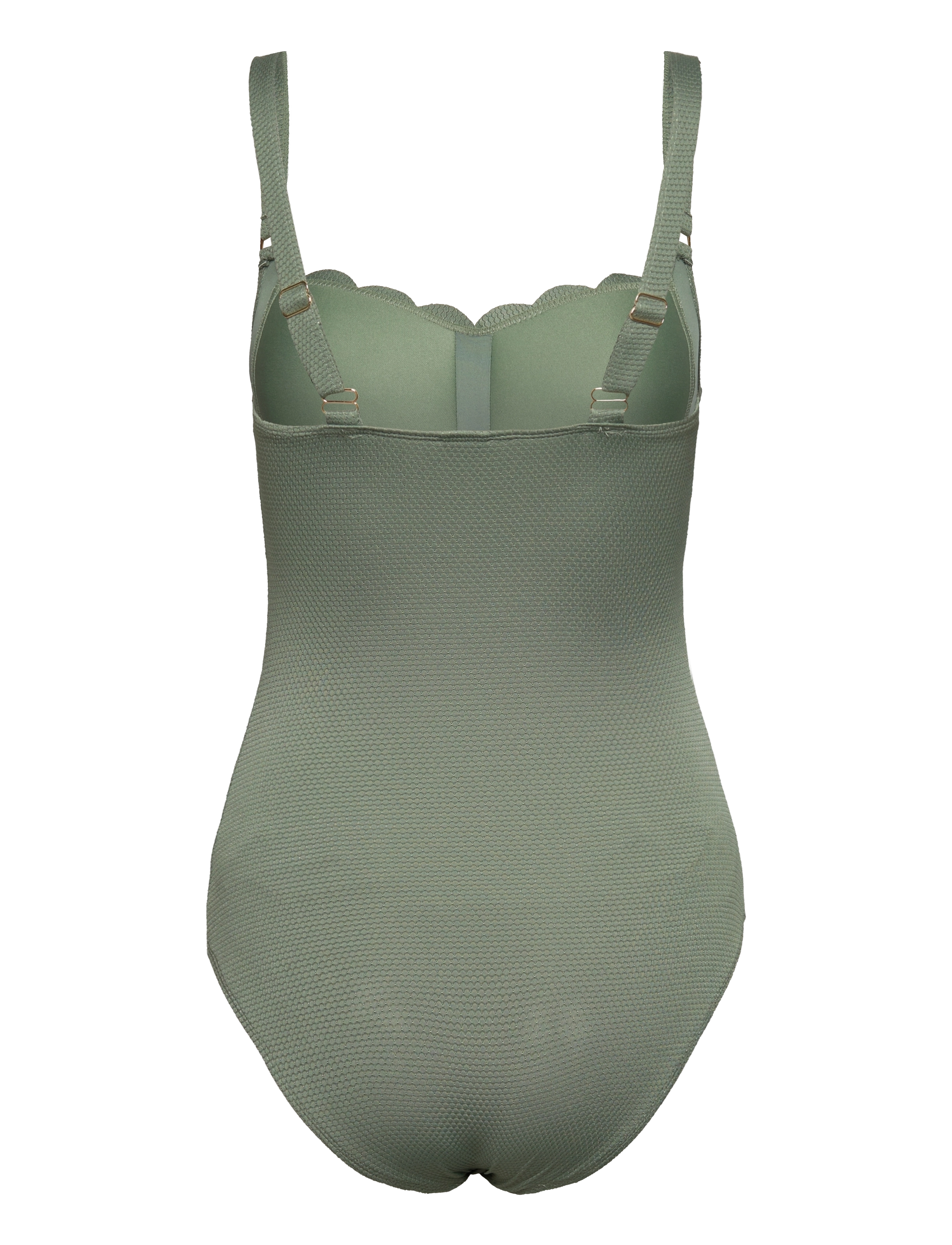 Hunkemöller - Scallop shaping bs o - badedragter - hedge green - 2