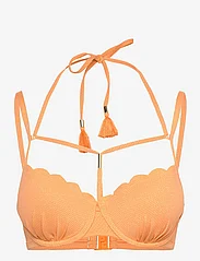 Hunkemöller - Scallop lurex pd - bikini augšiņa ar lencēm - orange - 0