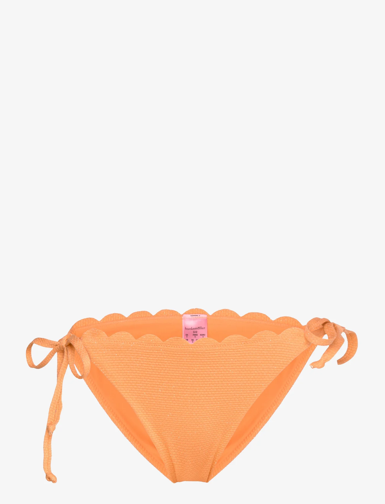 Hunkemöller - Scallop lurex cheeky t - side tie bikinier - orange - 0