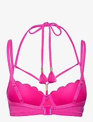 Hunkemöller - Scallop lurex pd - bikinitopp med spiler - hot pink - 1