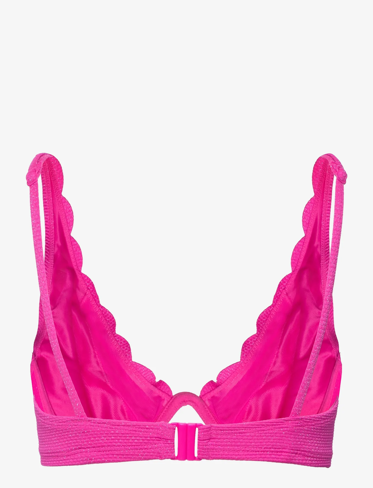 Hunkemöller - Scallop lurex cw up - bedrade bikinitops - hot pink - 1