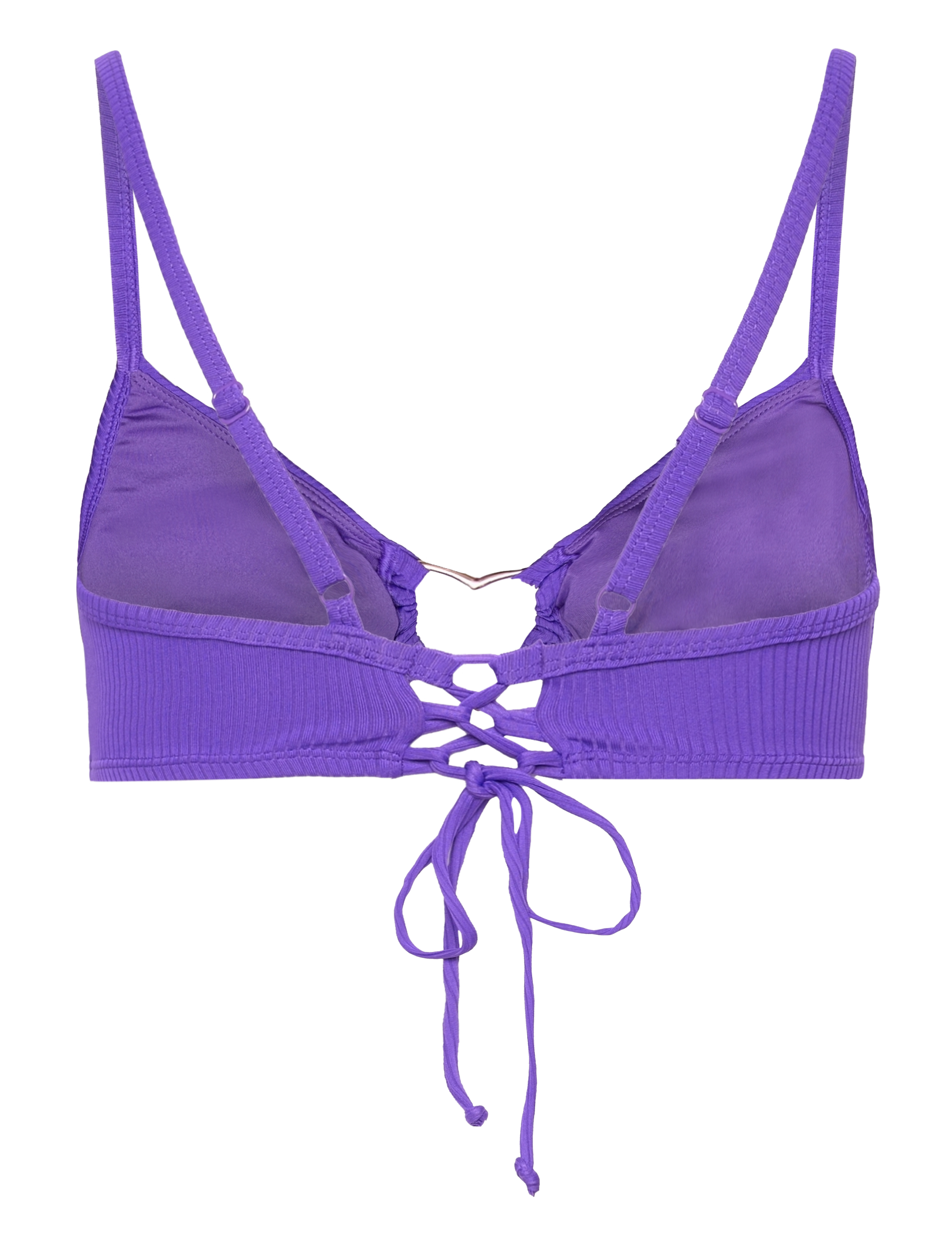 Hunkemöller - Eclipse rib heart croptop - trekant-bikinis - purple - 2