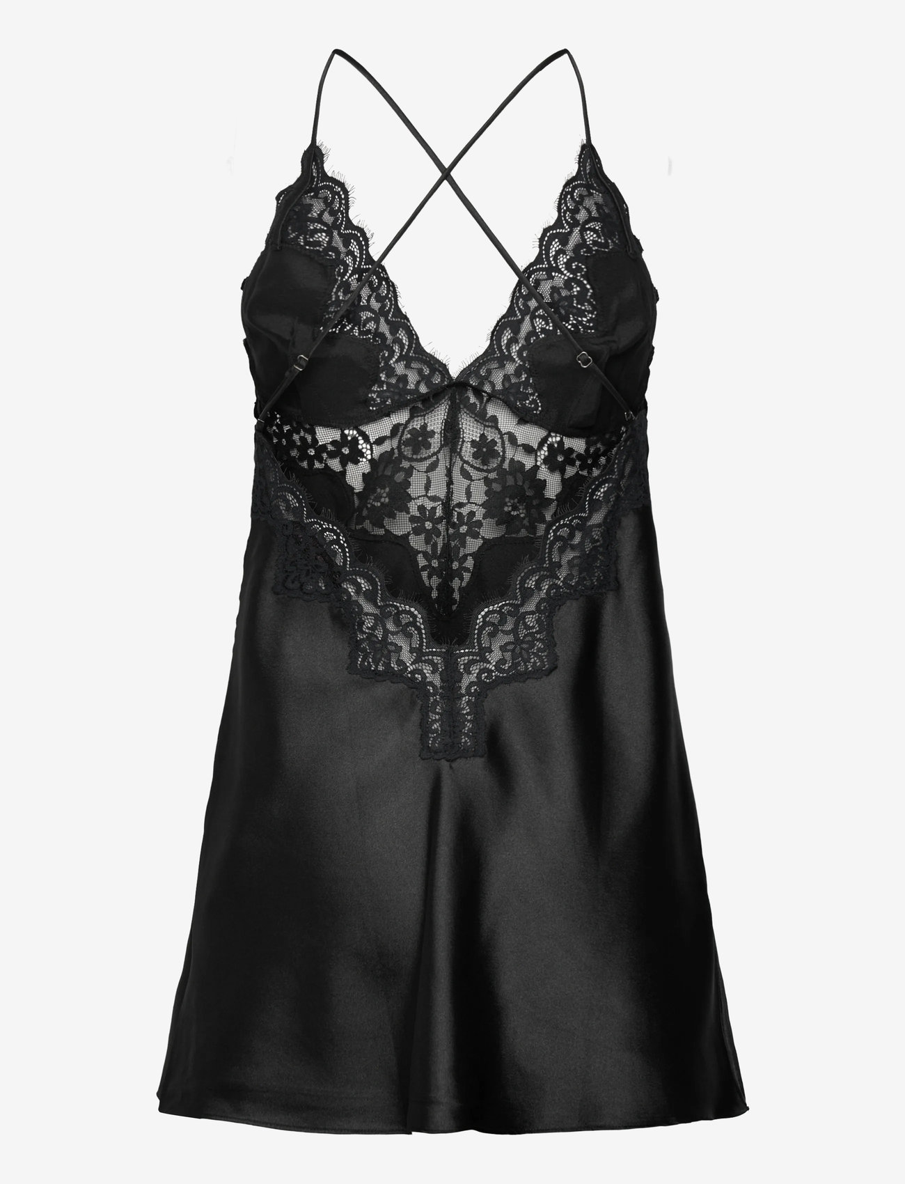 Hunkemöller - Sd Satin Mya - nattlinnen - black - 2