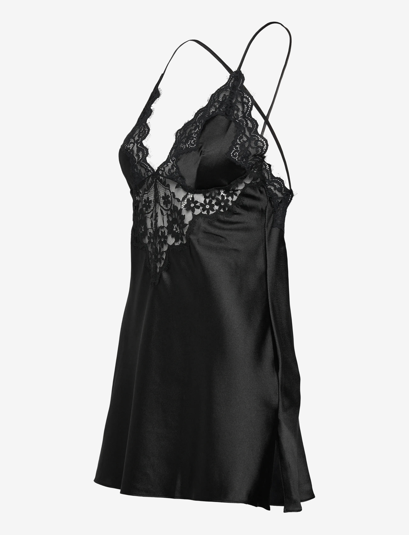 Hunkemöller - Sd Satin Mya - nattlinnen - black - 3