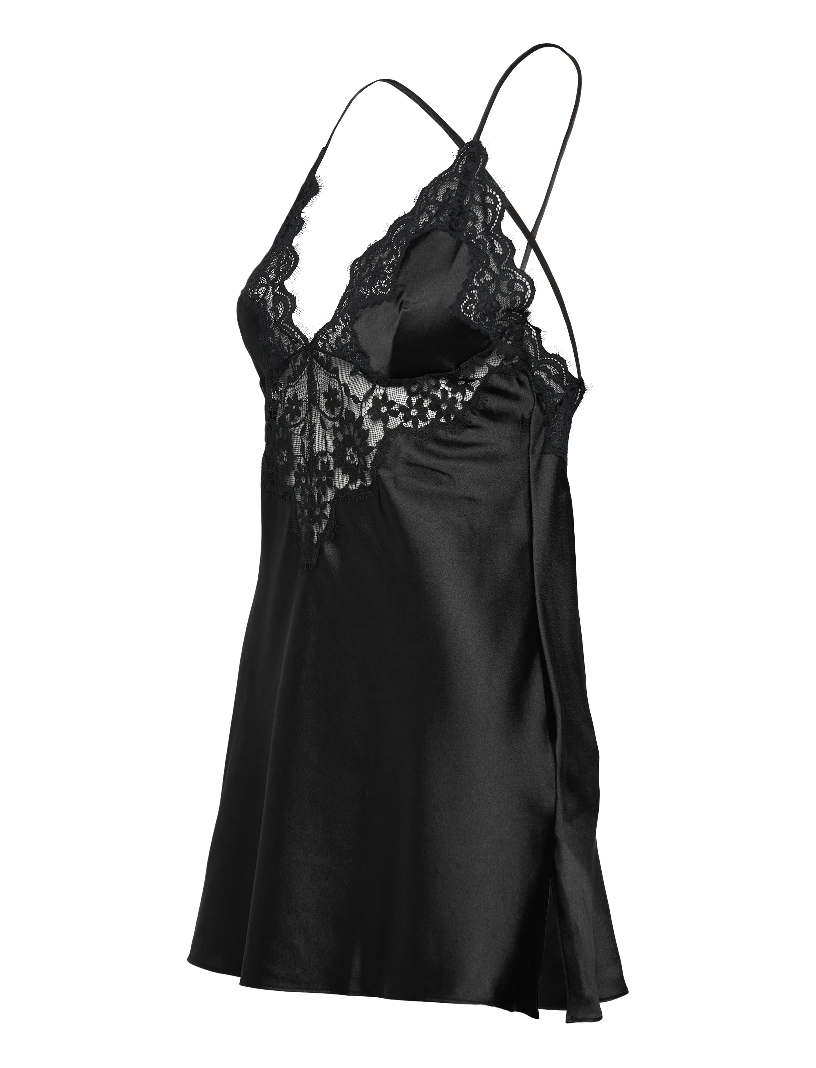 Hunkemöller - Sd Satin Mya - nachthemden - black - 3