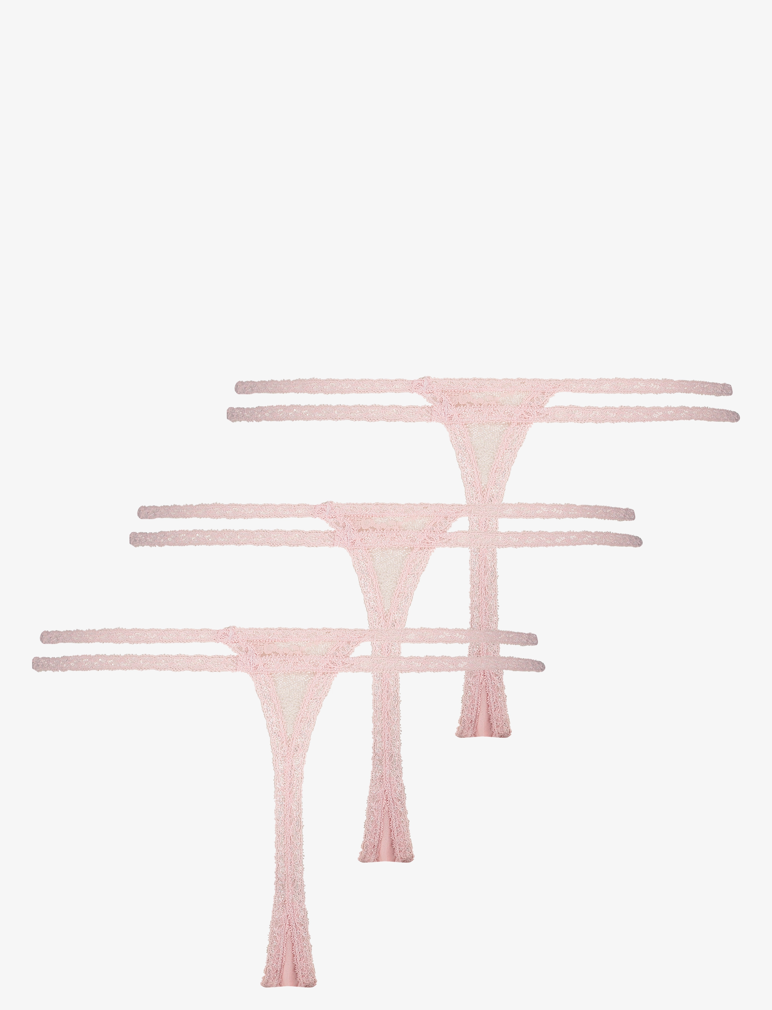 Hunkemöller - 3-PACK string r - pale lilac - 1